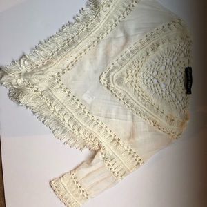House of Three knit poncho top